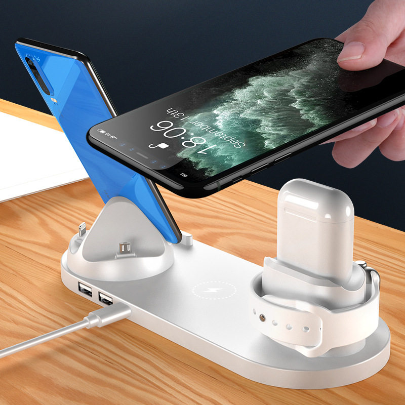 6-in-1 Wireless Charging Station - Universal Connection