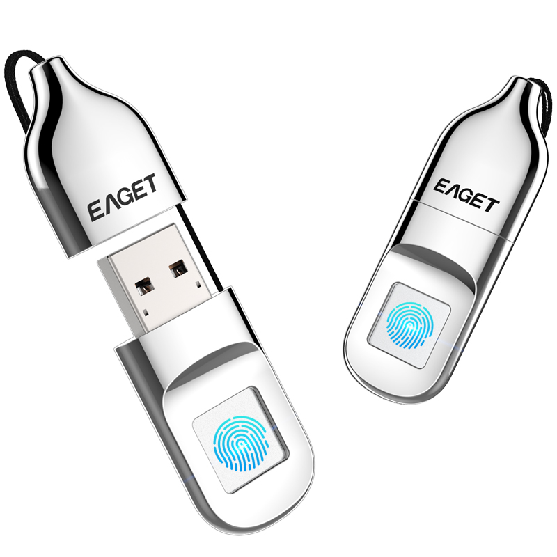 USB Flash Drive with Fingerprint Encryption - 32GB/64GB