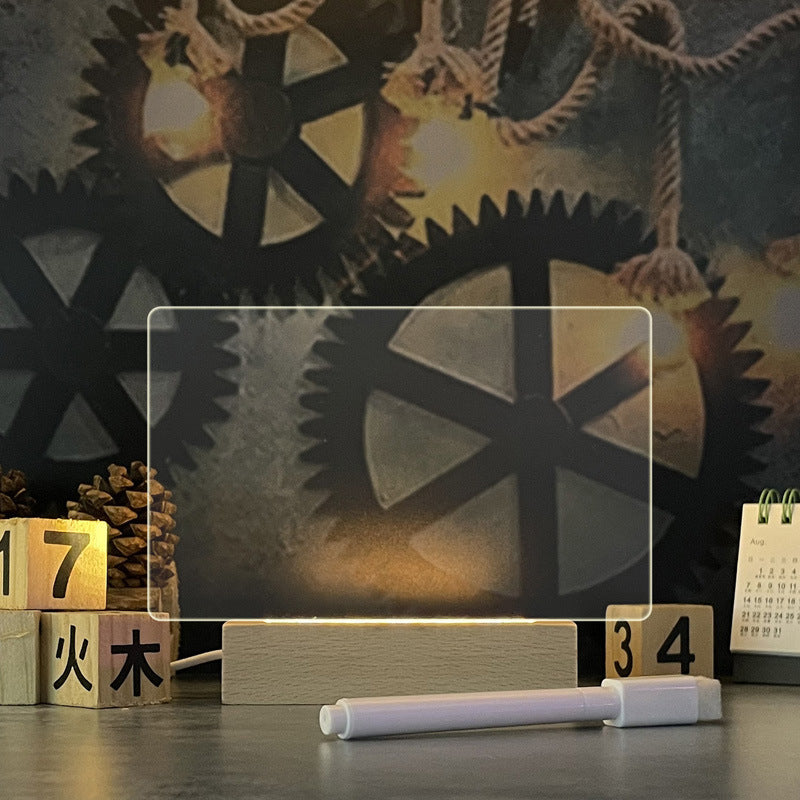 LED Light Up Memo Board - Creative Memo Note with USB Pen
