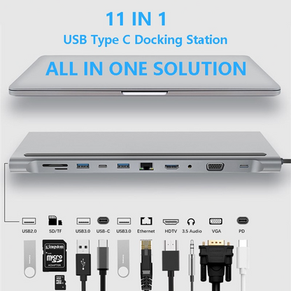 USB-C PC Hub - Multiport Docking Station