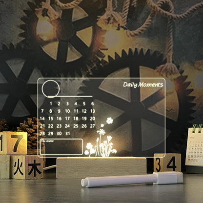 LED Light Up Memo Board - Creative Memo Note with USB Pen