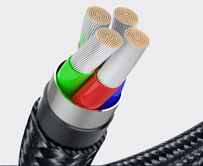 360° Rotating Magnetic USB-C / Apple / Micro-USB Cable - Fast Charging 
