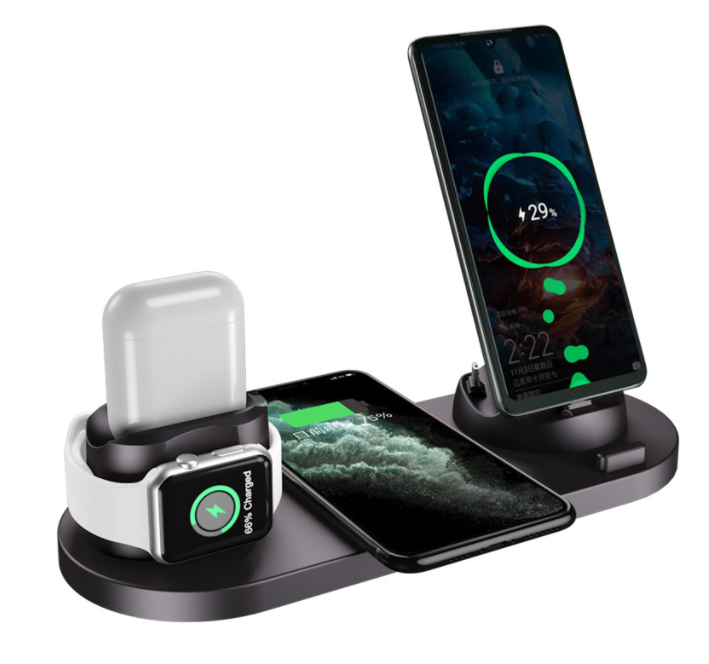 6-in-1 Wireless Charging Station - Universal Connection