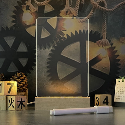 LED Light Up Memo Board - Creative Memo Note with USB Pen