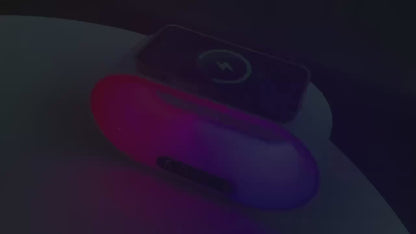 3-in-1 LED Lamp - Wireless Charger + Alarm